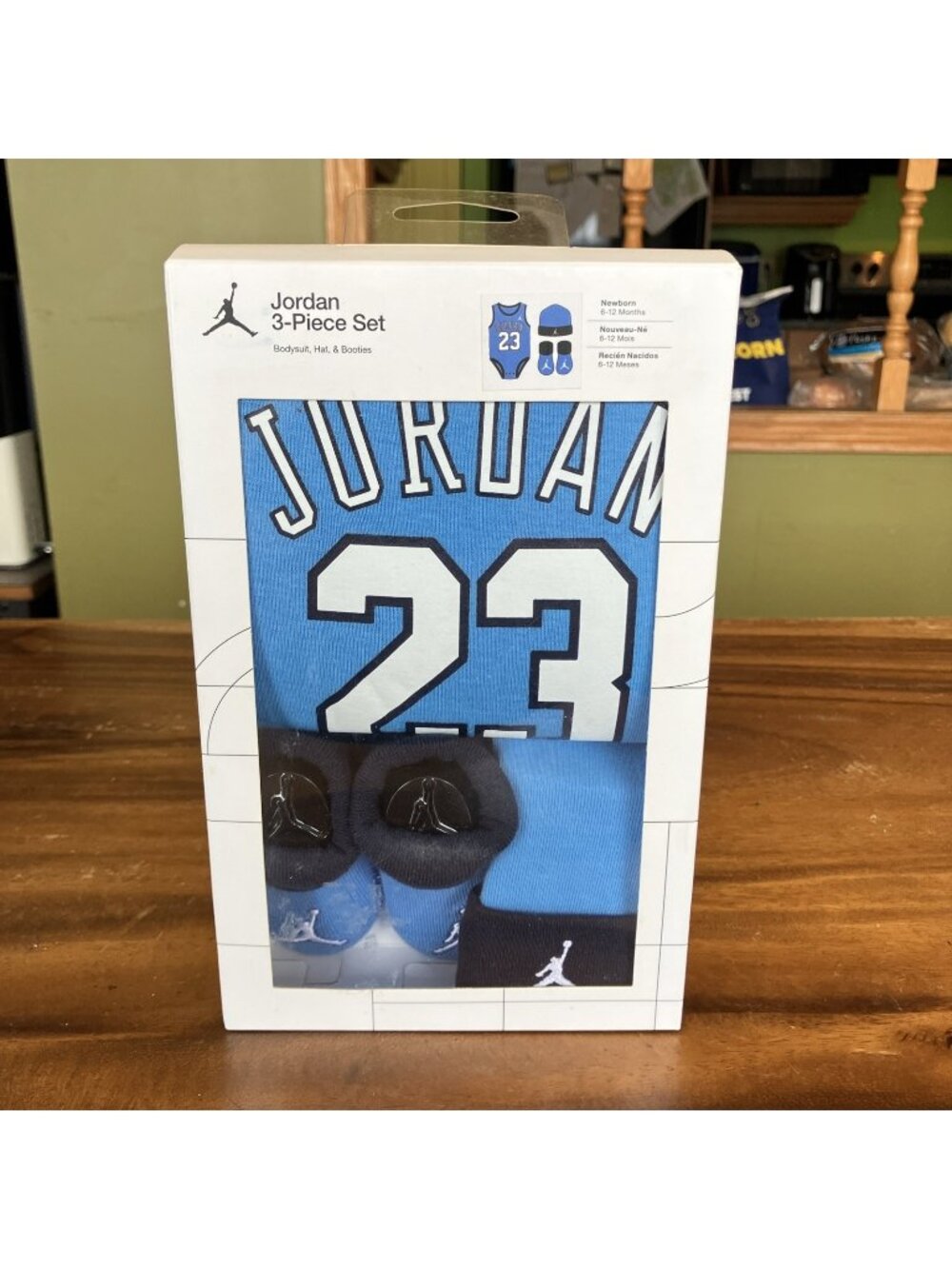 NEW Jordan Jumpman 23 Baby 6-12 Months Bodysuit Headband Booties 3 Piece Set